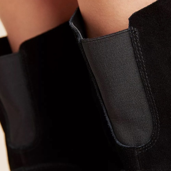 New Kelsi Dagger Brooklyn x Anthropologie Logan Over Knee 8.5 Brown Red Suede - Picture 11 of 12